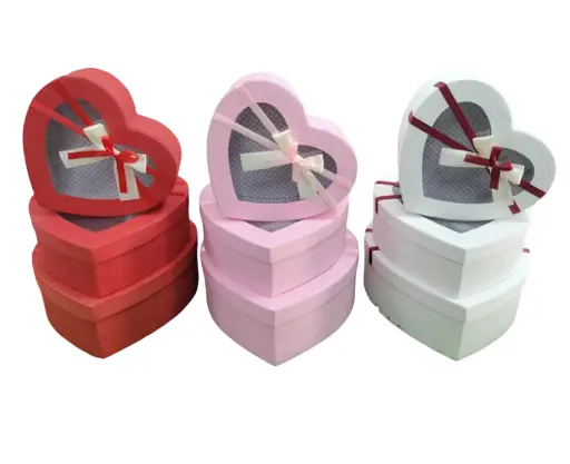 CAJAS CORAZON SET 3/1